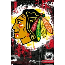 NHL Chicago Blackhawks - Maximalist Logo 23 Wall Poster, 22.375" x 34"
