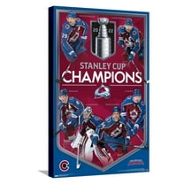 NHL Colorado Avalanche - 2022 Commemorative Stanley Cup Champions Canvas Wall Poster, 14.725" x 22.375"