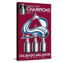 NHL Colorado Avalanche - 2022 Commemorative Stanley Cup Team Logo Canvas Wall Poster, 14.725" x 22.375"