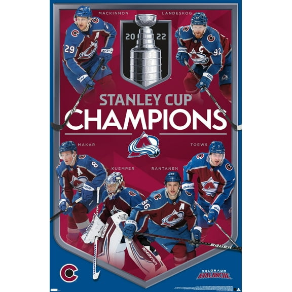 NHL Colorado Avalanche - 2022 Stanley Cup Champions Wall Poster, 14.725" x 22.375"