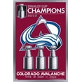 thumbnail image 1 of NHL Colorado Avalanche - 2022 Stanley Cup Team Logo Wall Poster, 22.375" x 34" Framed, 1 of 6
