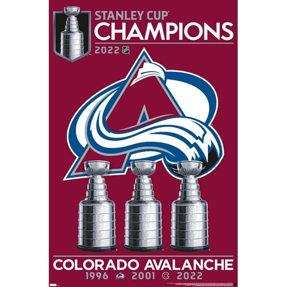 NHL Colorado Avalanche - 2022 Stanley Cup Team Logo Wall Poster, 22.375" x 34"