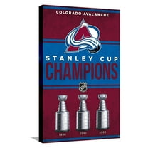 NHL Colorado Avalanche - Champions 23 Canvas Wall Poster, 14.725" x 22.375"