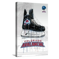 NHL Colorado Avalanche - Drip Skate 21 Canvas Wall Poster, 14.725" x 22.375"