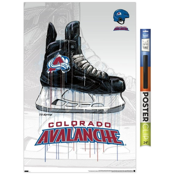 NHL Colorado Avalanche - Drip Skate 21 Wall Poster, 22.375" x 34"