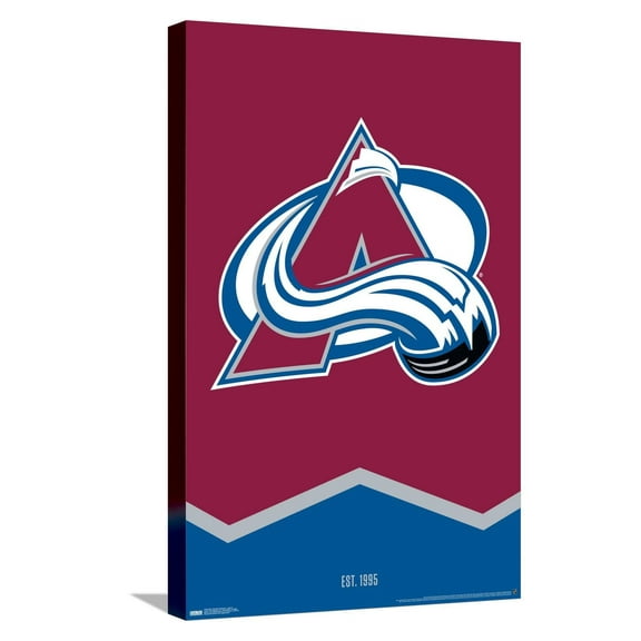 NHL Colorado Avalanche - Logo 21 Canvas Wall Poster, 14.725" x 22.375"