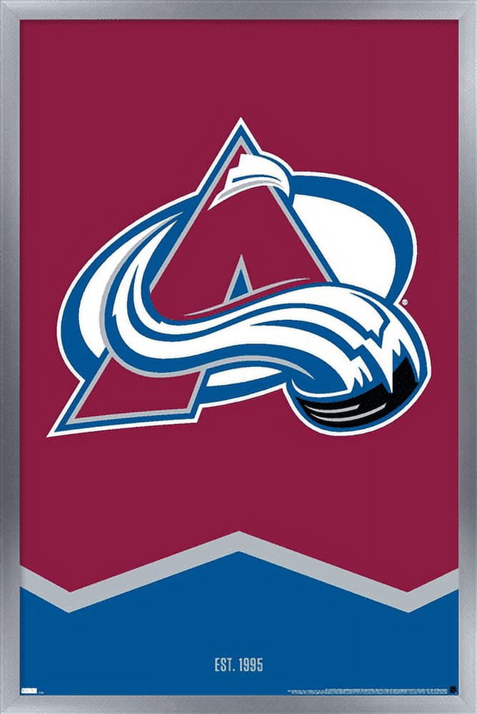 NHL Colorado Avalanche - Logo 21 Wall Poster, 14.725" x 22.375", Framed