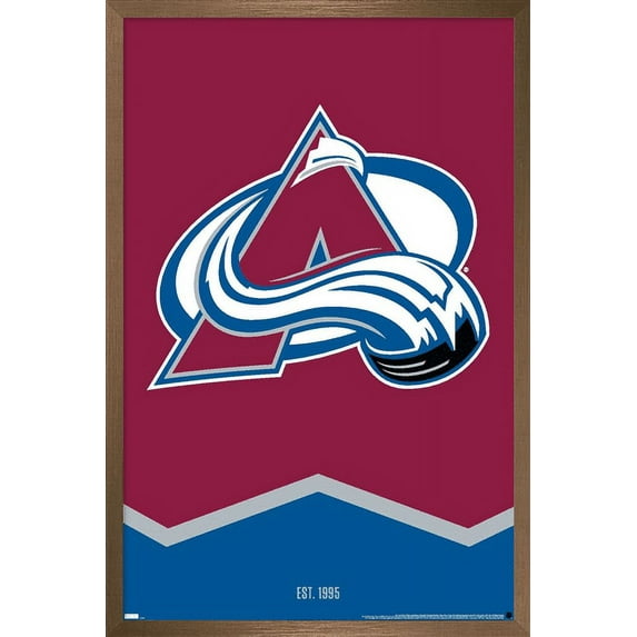 NHL Colorado Avalanche - Logo 21 Wall Poster, 22.375" x 34", Framed