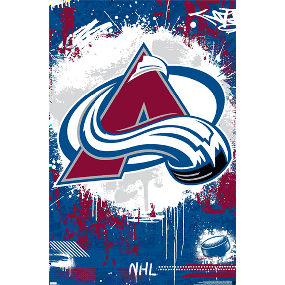 NHL Colorado Avalanche - Maximalist Logo 23 Wall Poster, 14.725" x 22.375"