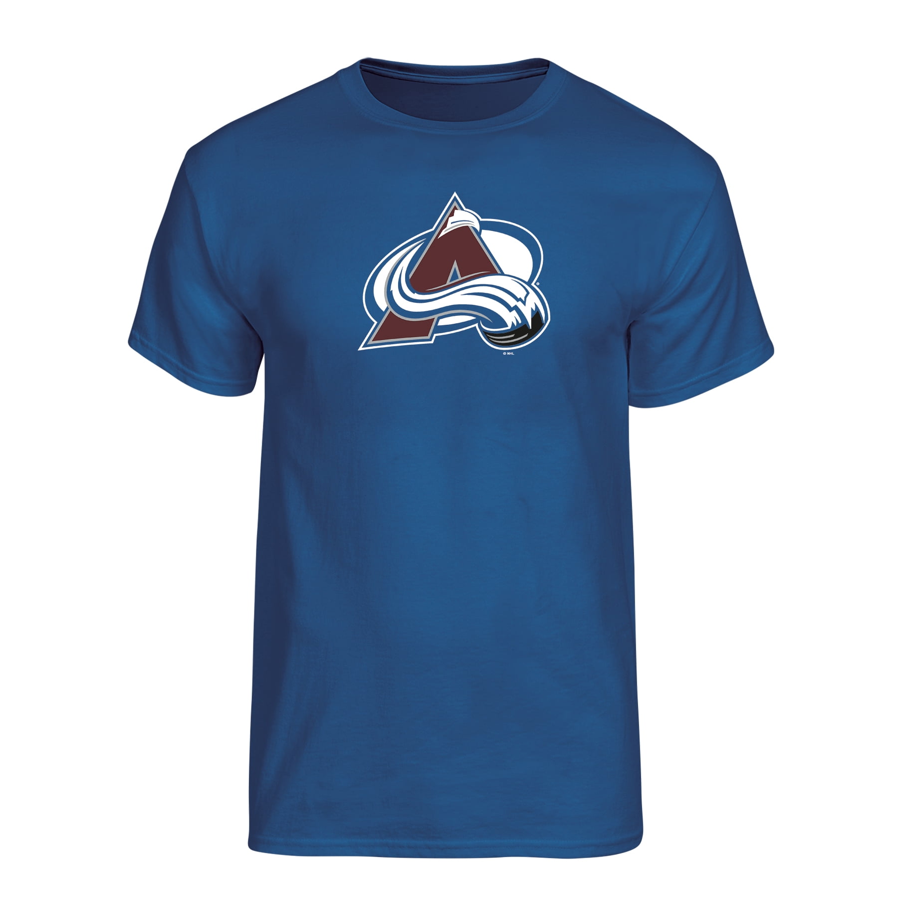 NHL Colorado Avalanche Men's Team Color Primary Logo Short Sleeve T-Shirt