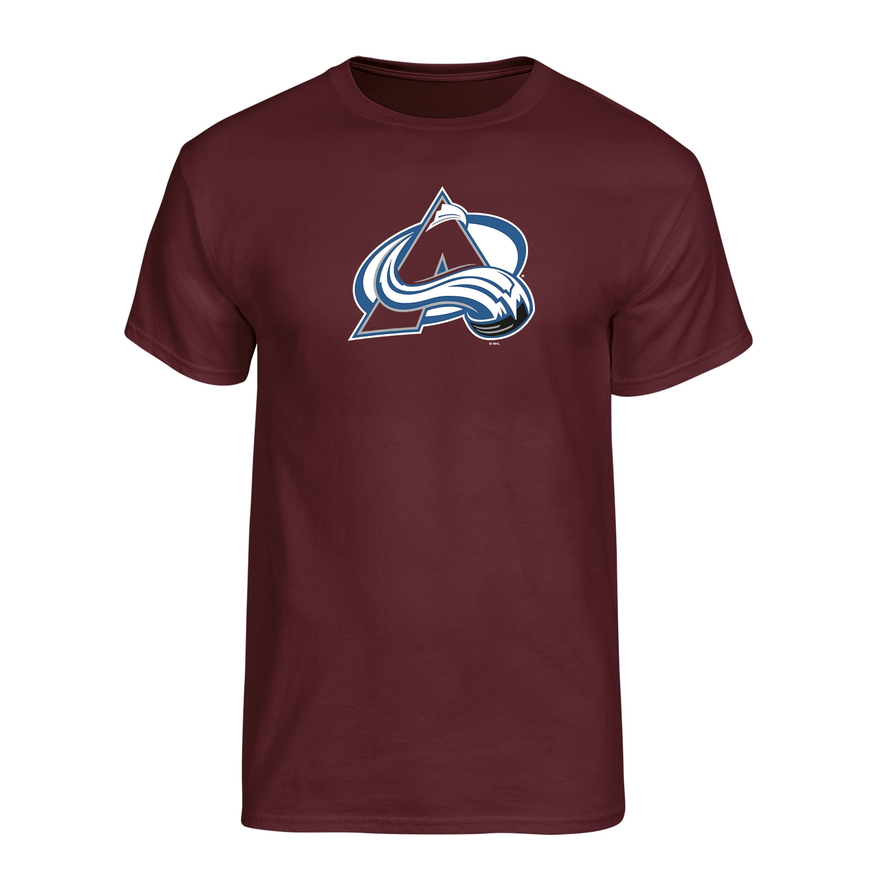 NHL Colorado Avalanche Men's Team Color Primary Logo Short Sleeve T-Shirt