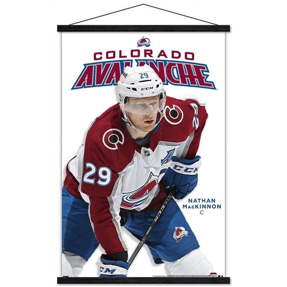 NHL Colorado Avalanche - Nathan MacKinnon Feature Series 23 Wall Poster with Magnetic Frame, 22.375" x 34"