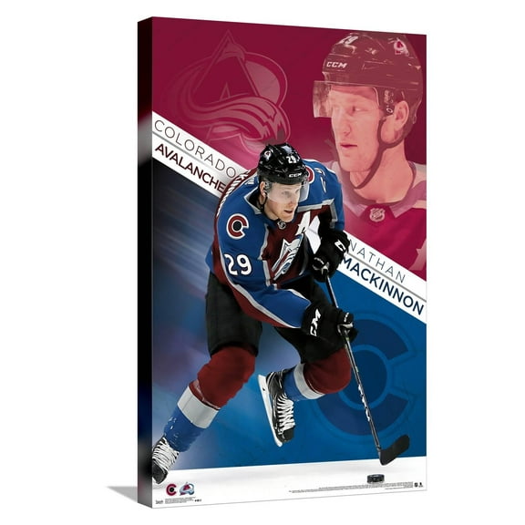 NHL Colorado Avalanche - Nathan Mackinnon Canvas Wall Poster, 14.725" x 22.375"