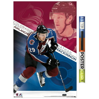 Framed Nathan MacKinnon Autographed 2022 NHL All-Star Game Blue