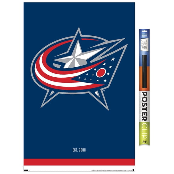 NHL Columbus Blue Jackets - Logo 21 Wall Poster, 22.375" x 34"