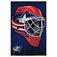 thumbnail image 1 of NHL Columbus Blue Jackets - Mask 16 Wall Poster, 22.375" x 34", Framed, 1 of 2