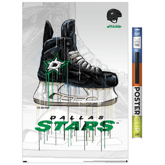 NHL Dallas Stars - Drip Skate 21 Wall Poster, 22.375" x 34"