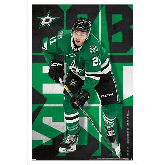 NHL Dallas Stars - Jason Robertson 23 Wall Poster, 22.375" x 34" Framed
