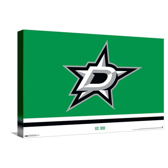 NHL Dallas Stars - Logo 21 Canvas Wall Poster, 14.725" x 22.375"