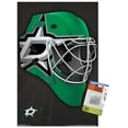 thumbnail image 1 of NHL Dallas Stars - Mask 16 Wall Poster with Push Pins, 14.725" x 22.375", 1 of 3