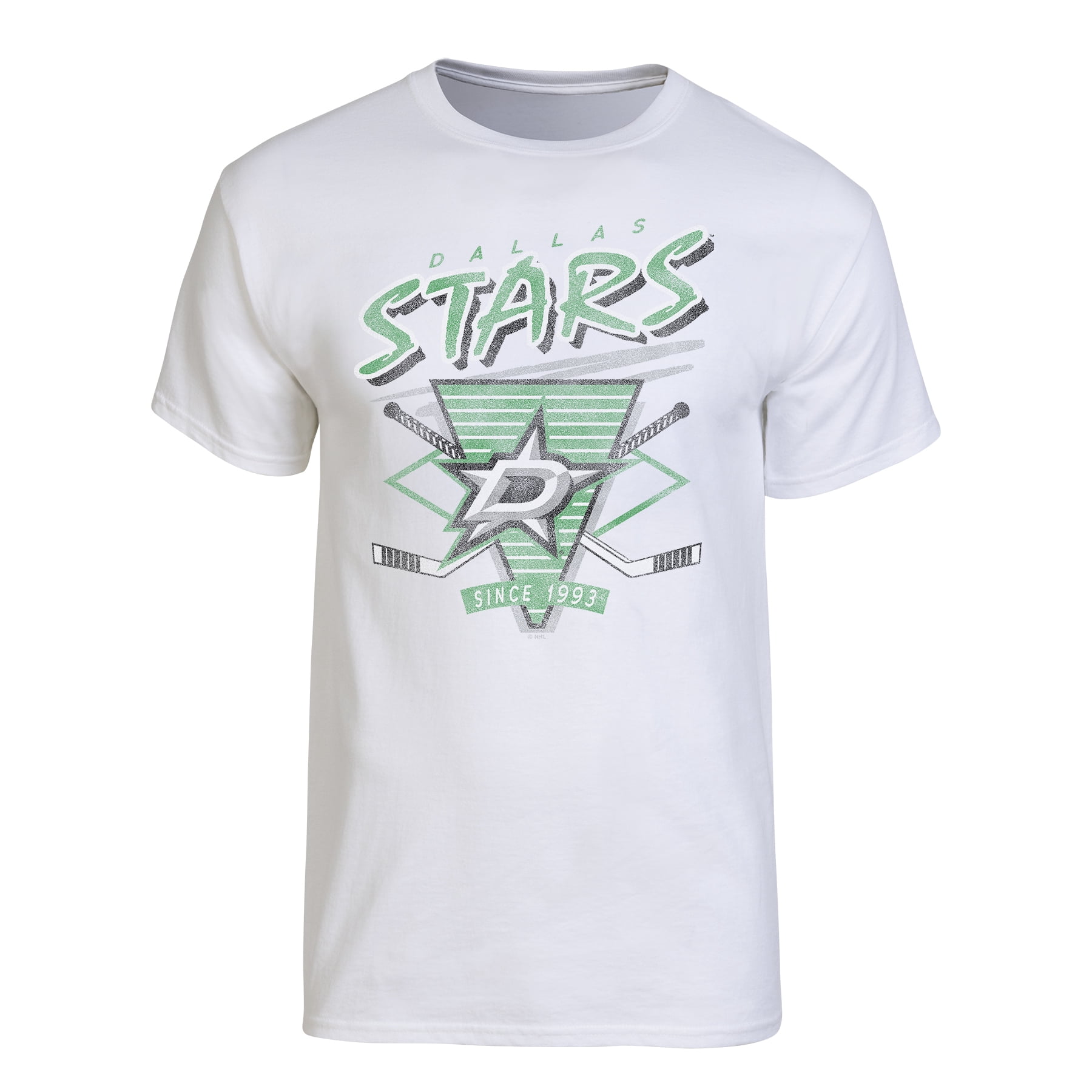 NHL Dallas Stars Men's White 90's Short Sleeve T-Shirt
