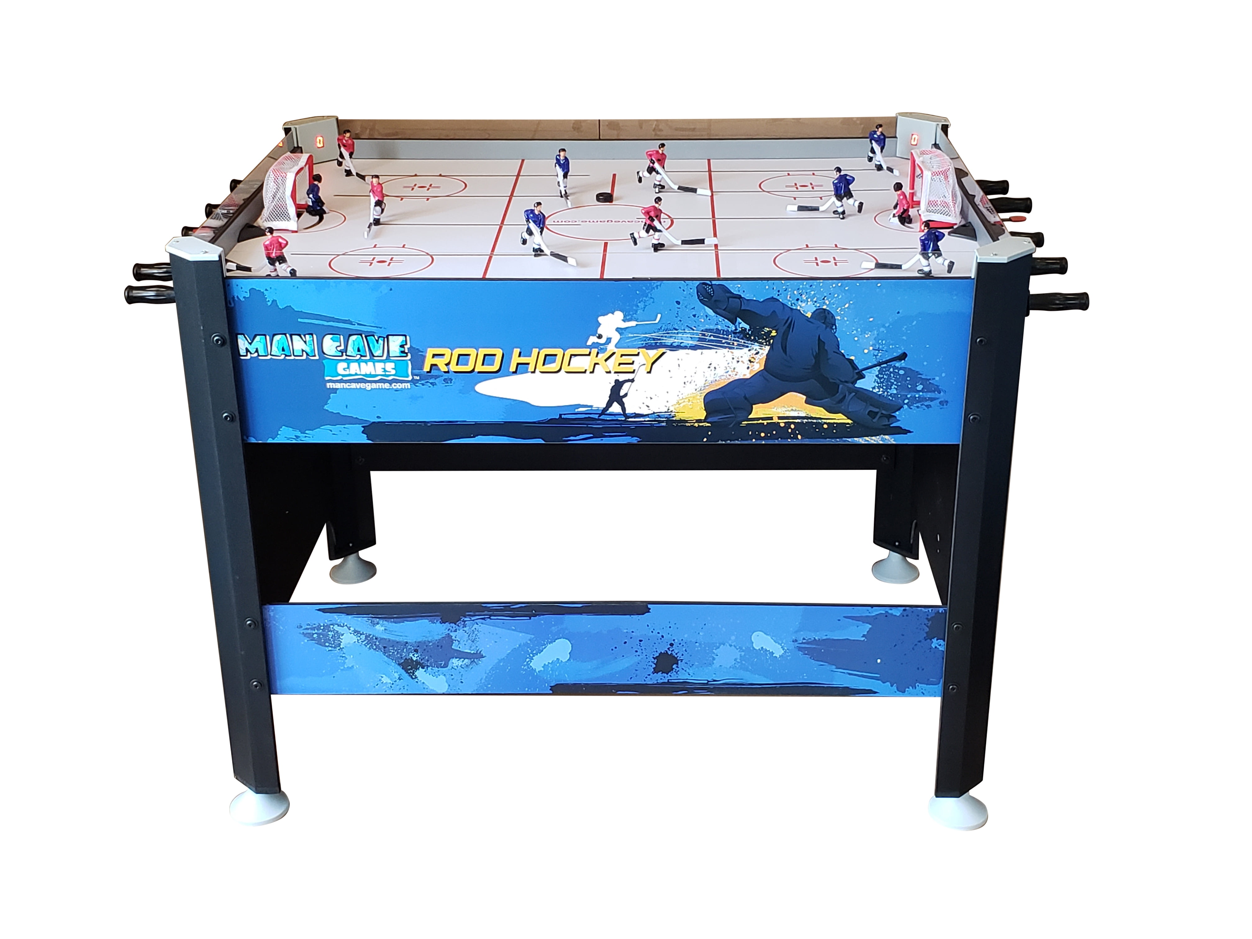 NHL Deluxe Rod Hockey Game Blue vs White
