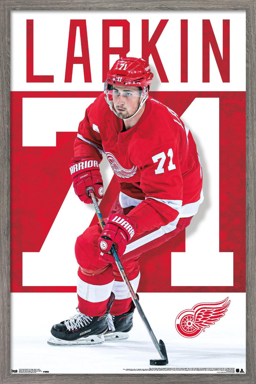 NHL Detroit Red Wings - Dylan Larkin Wall Poster, 14.725" x 22.375" Framed