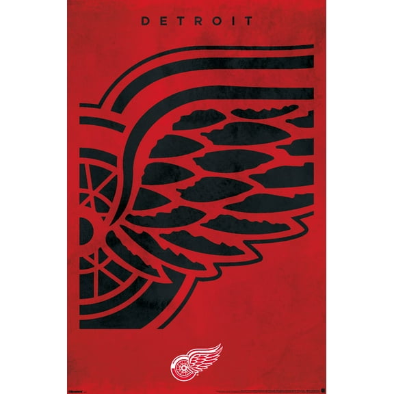 NHL Detroit Red Wings - Logo 25 Wall Poster, 14.725" x 22.375"