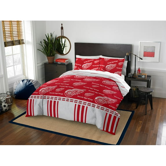 NHL Detroit Red Wings Queen Bed In Bag Set