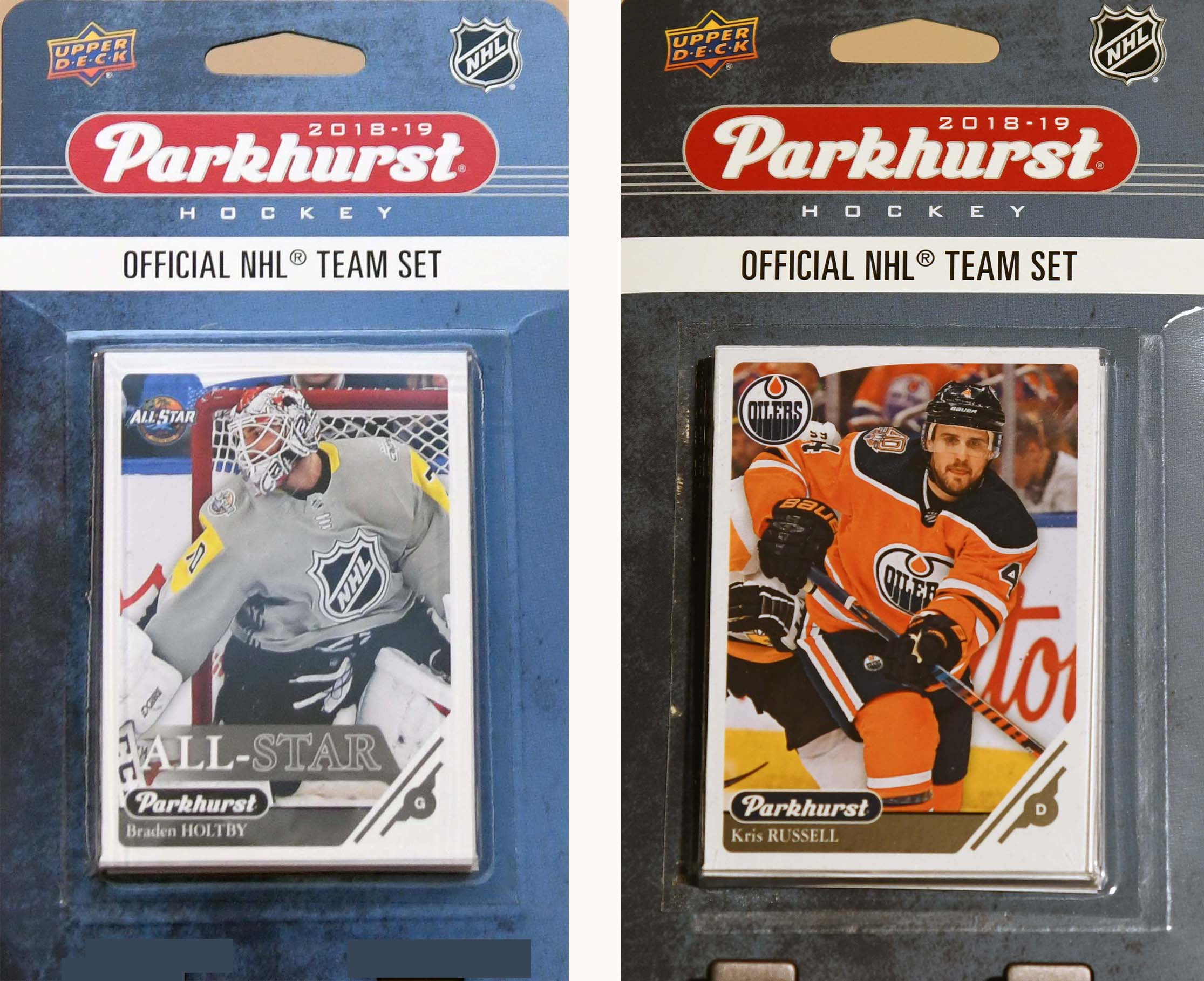 NHL Edmonton Oilers 2018-19 Parkhurst Team Set and an all-star set
