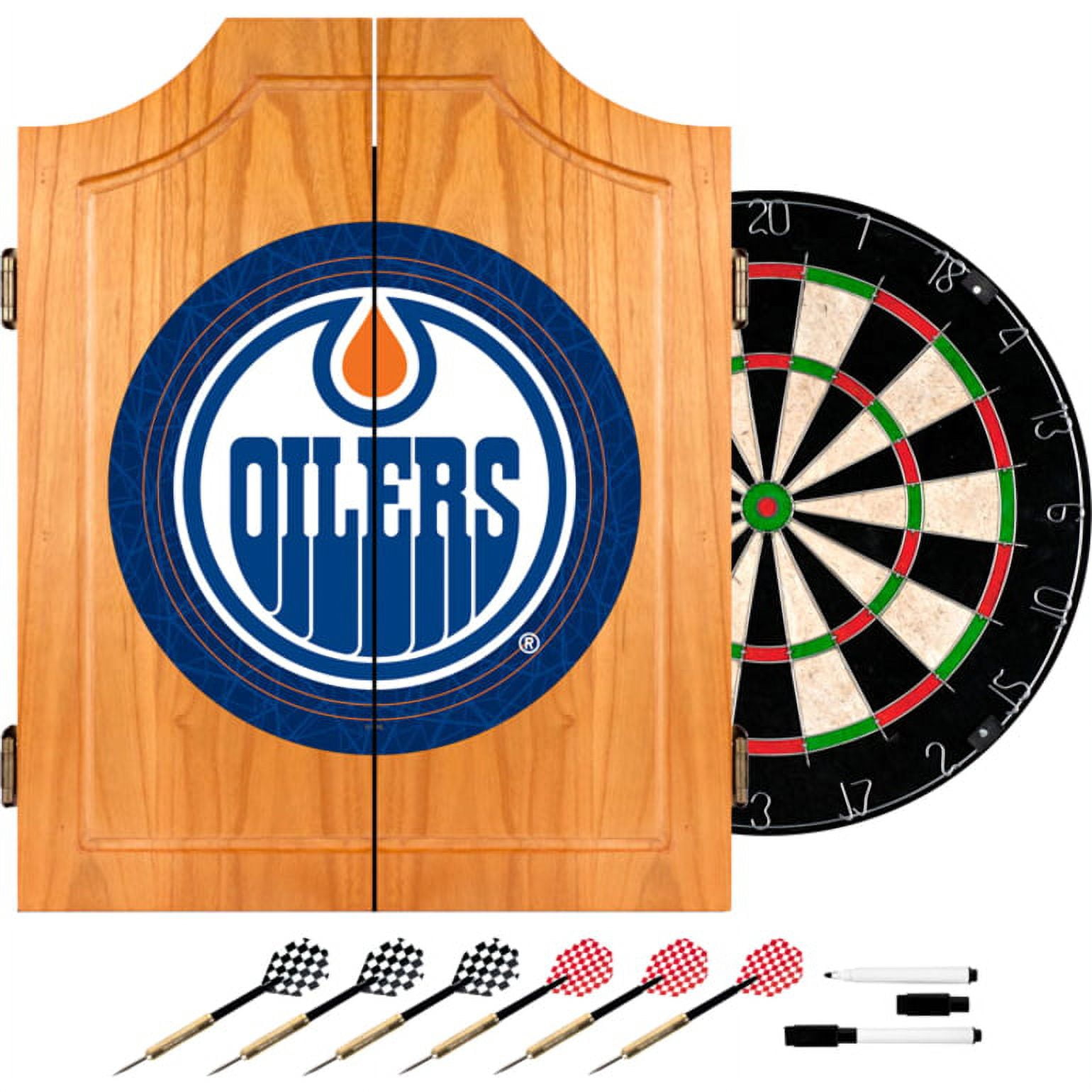 NHL Edmonton Oilers Dart Includes Darts and Board