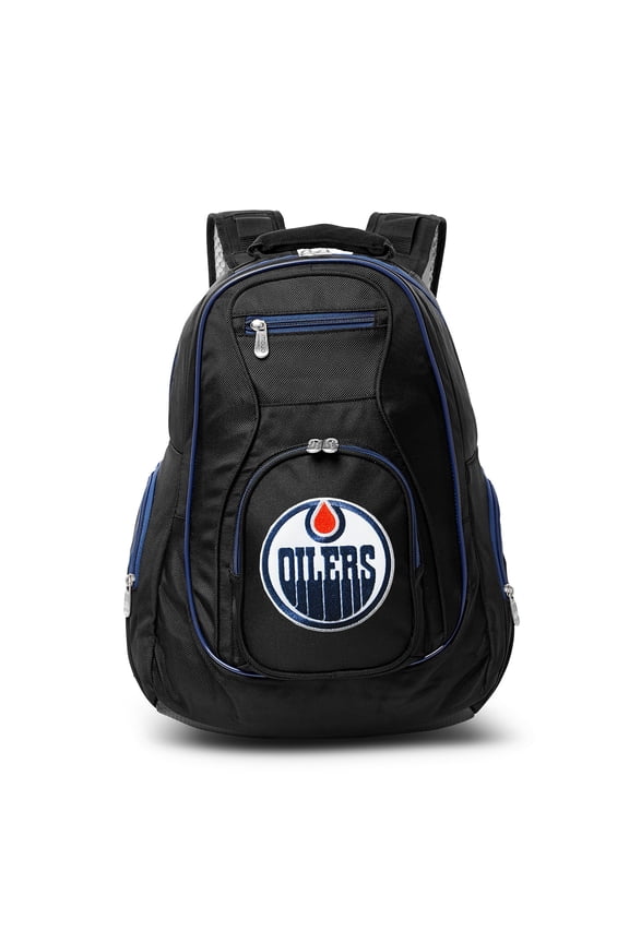 NHL Edmonton Oilers Premium Laptop Backpack with Colored Trim