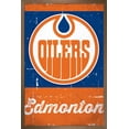 thumbnail image 1 of NHL Edmonton Oilers - Retro Logo 13 Wall Poster, 22.375" x 34", Framed, 1 of 3