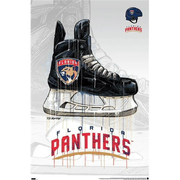 NHL Florida Panthers - Drip Skate 21 Wall Poster, 22.375" x 34"