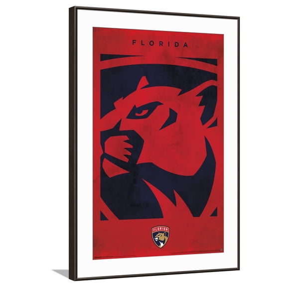 NHL Florida Panthers - Logo 25 Canvas Wall Poster, 22.375" x 34"