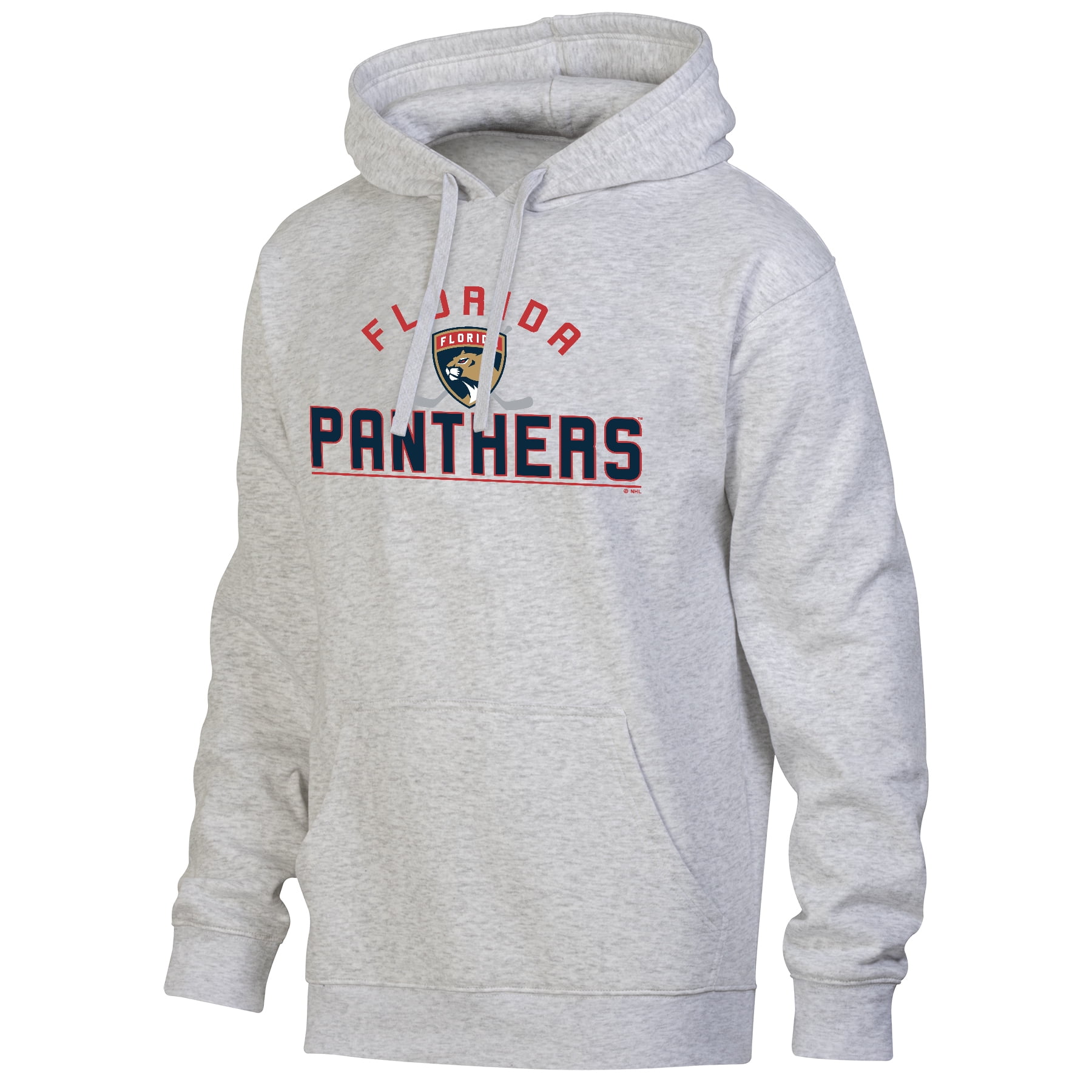 NHL Florida Panthers Men's Ash Arch Logo Fleece Hood
