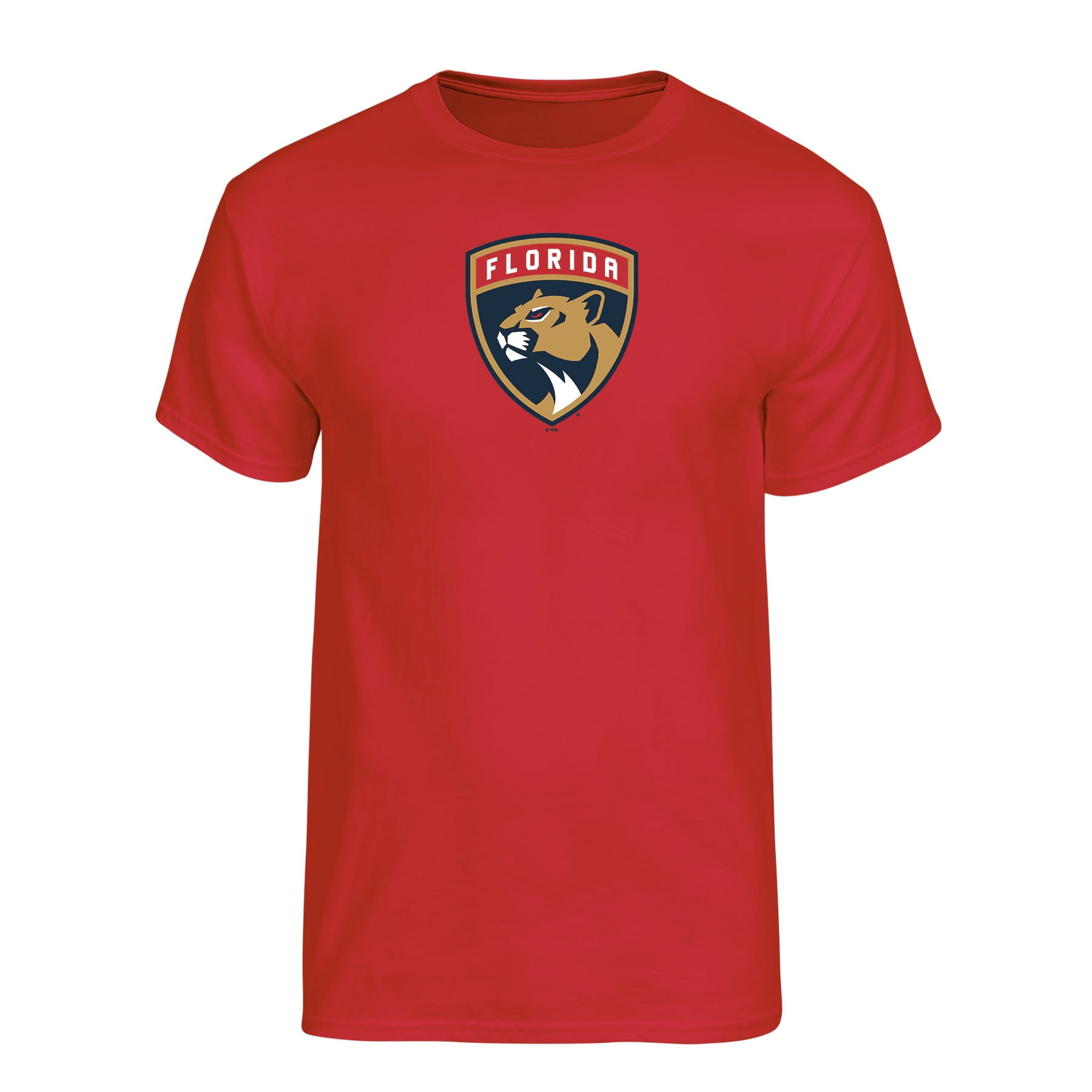 NHL Florida Panthers Men's Team Color Primary Logo Short Sleeve T-Shirt