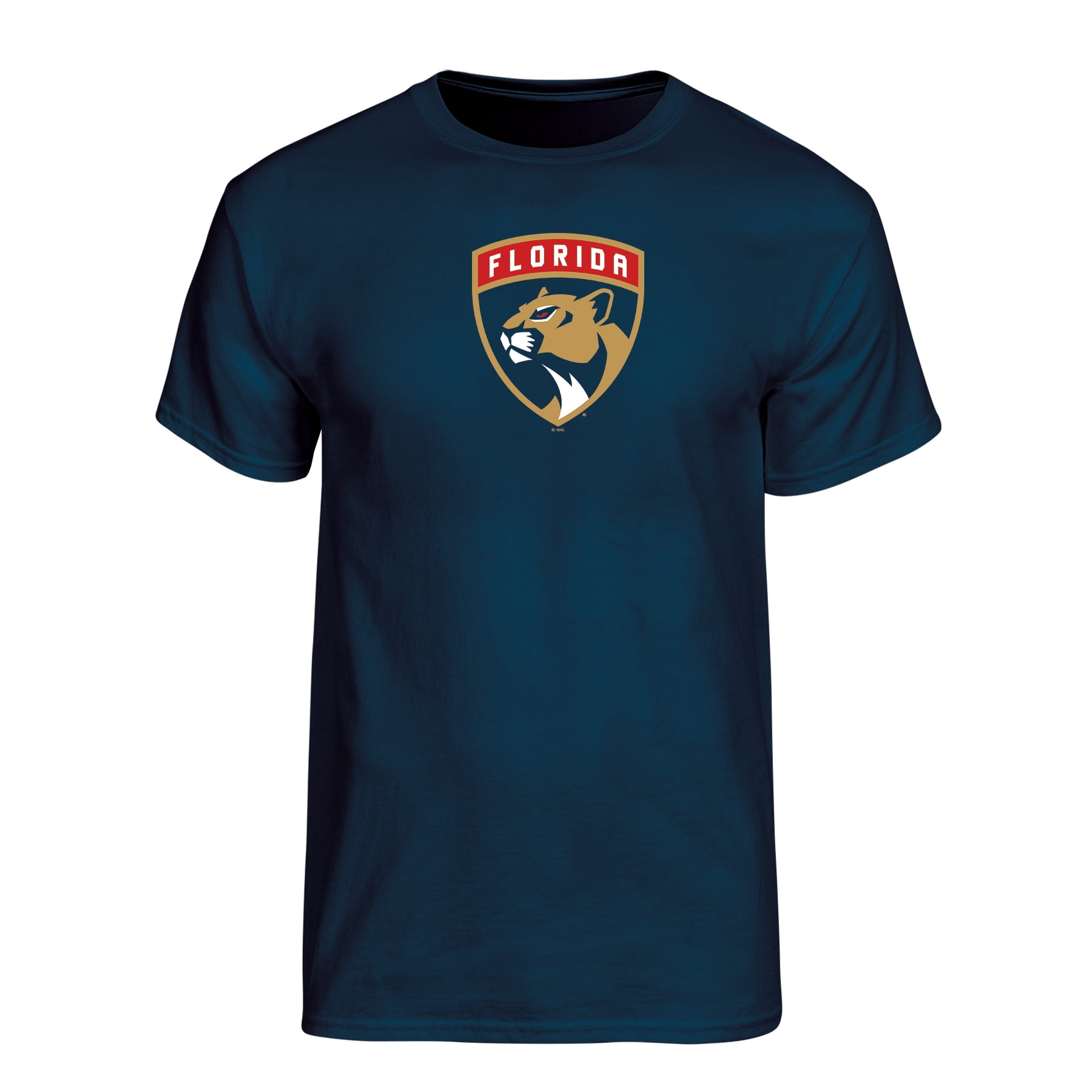 NHL Florida Panthers Men's Team Color Primary Logo Short Sleeve T-Shirt