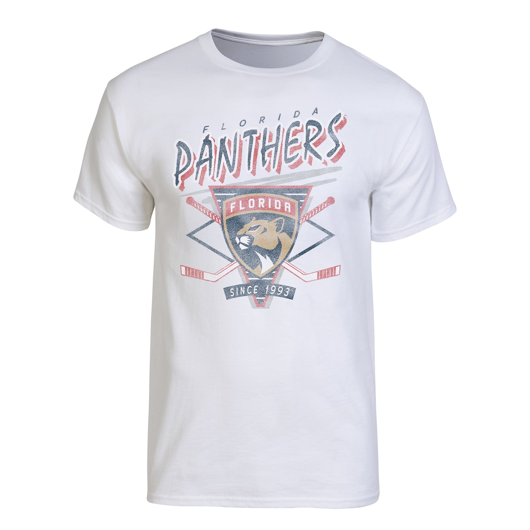 NHL Florida Panthers Men's White 90's Short Sleeve T-Shirt