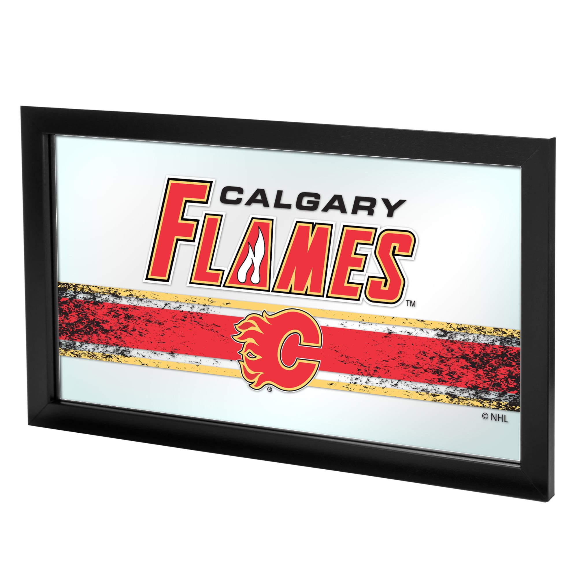 NHL Framed Logo Mirror, Calgary Flames