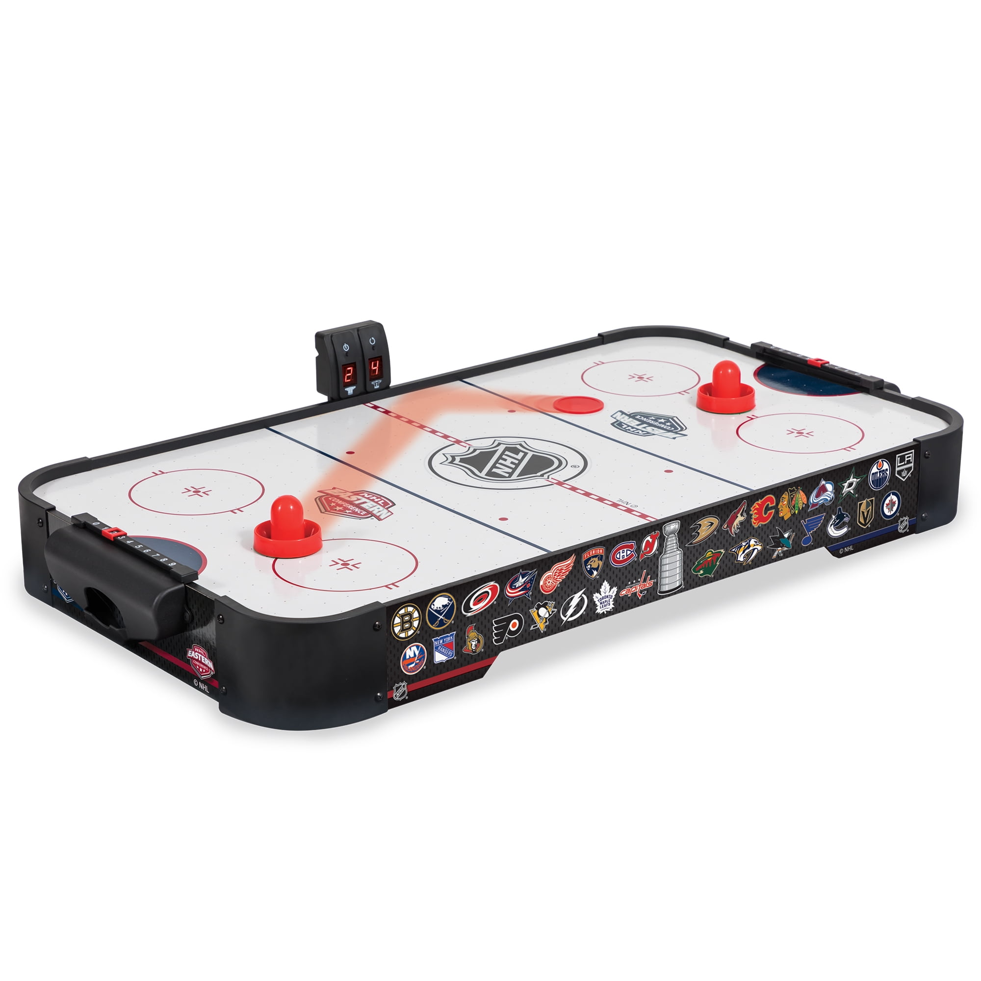 NHL Fury Table Top Air Powered Hockey Game 38 in, Includes Two Pucks and Two Pushers