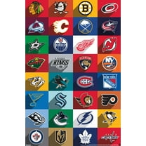 NHL League - Logos 25 Wall Poster, 22.375" x 34"