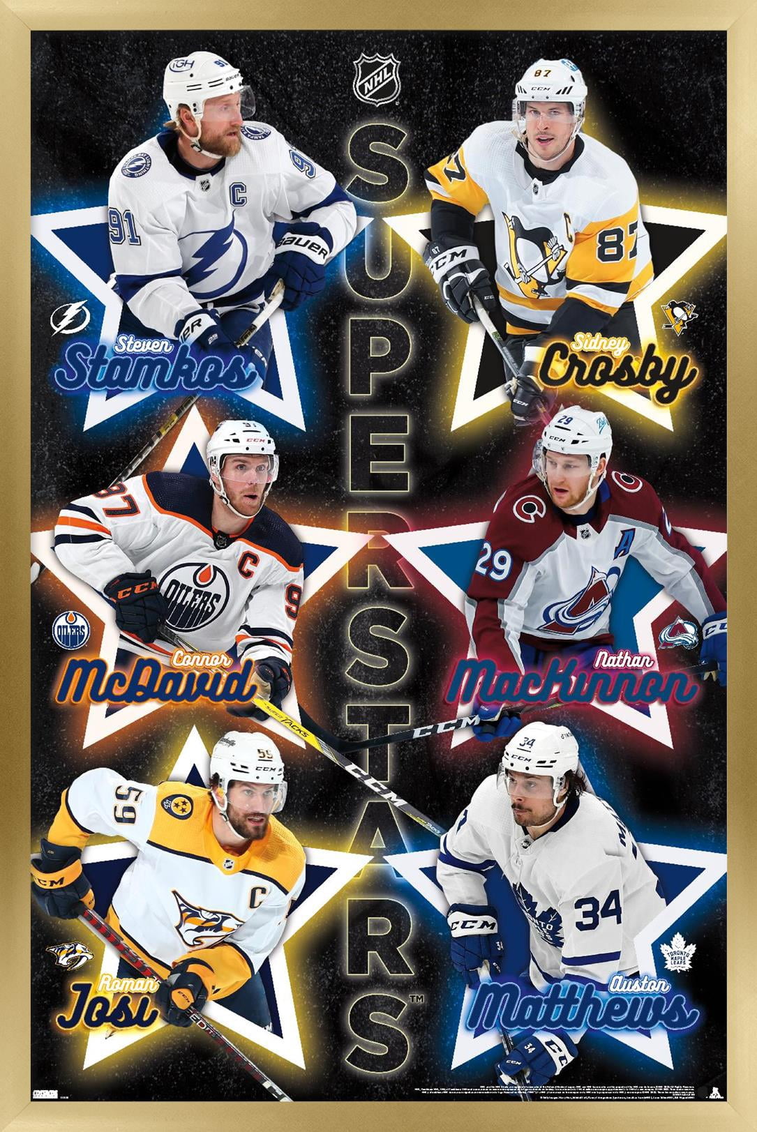 NHL League - Superstars 22 Wall Poster, 22.375" x 34" Framed