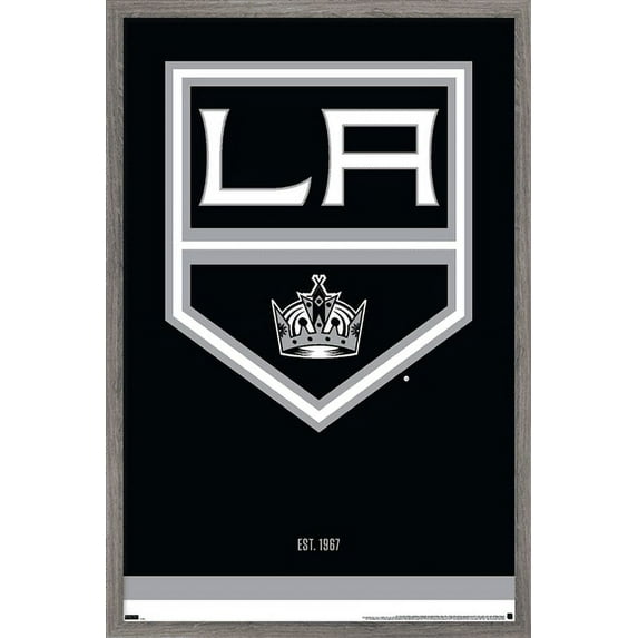NHL Los Angeles Kings - Logo 21 Wall Poster, 14.725" x 22.375", Framed