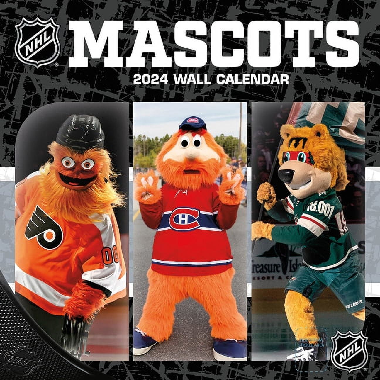 NHL Mascots 2024 12x12 Wall Calendar (Other)