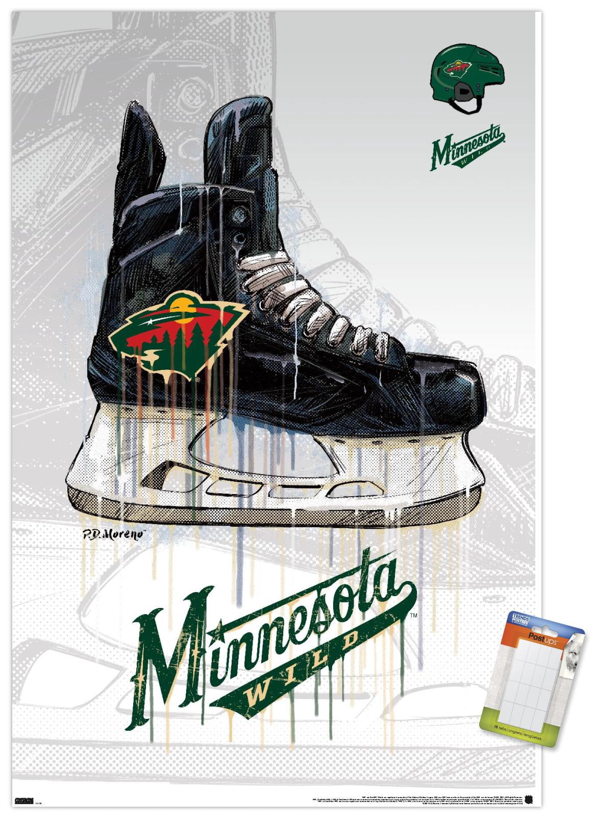 NHL Minnesota Wild - Drip Skate 21 Wall Poster, 14.725" x 22.375"