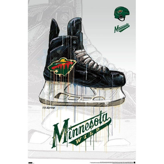 NHL Minnesota Wild - Drip Skate 21 Wall Poster, 22.375" x 34"