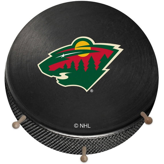 NHL Minnesota Wild Hockey Puck Coat Rack