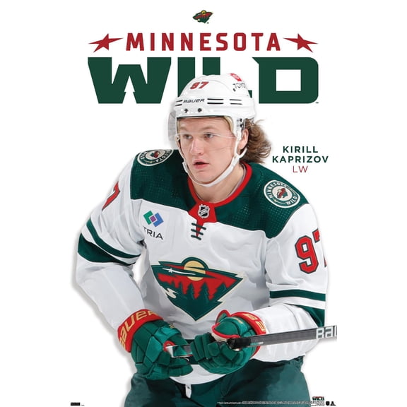 NHL Minnesota Wild - Kirill Kaprizov Feature Series 23 Wall Poster, 22.375" x 34"