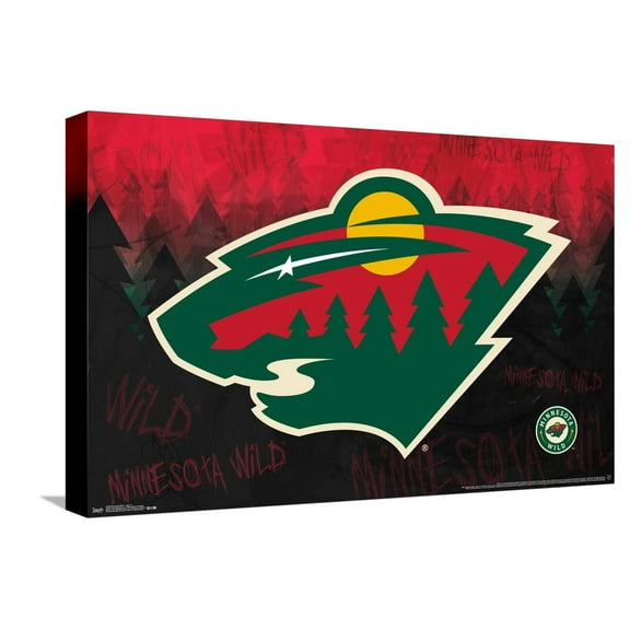 NHL Minnesota Wild - Logo 15 Canvas Wall Poster, 14.725" x 22.375"
